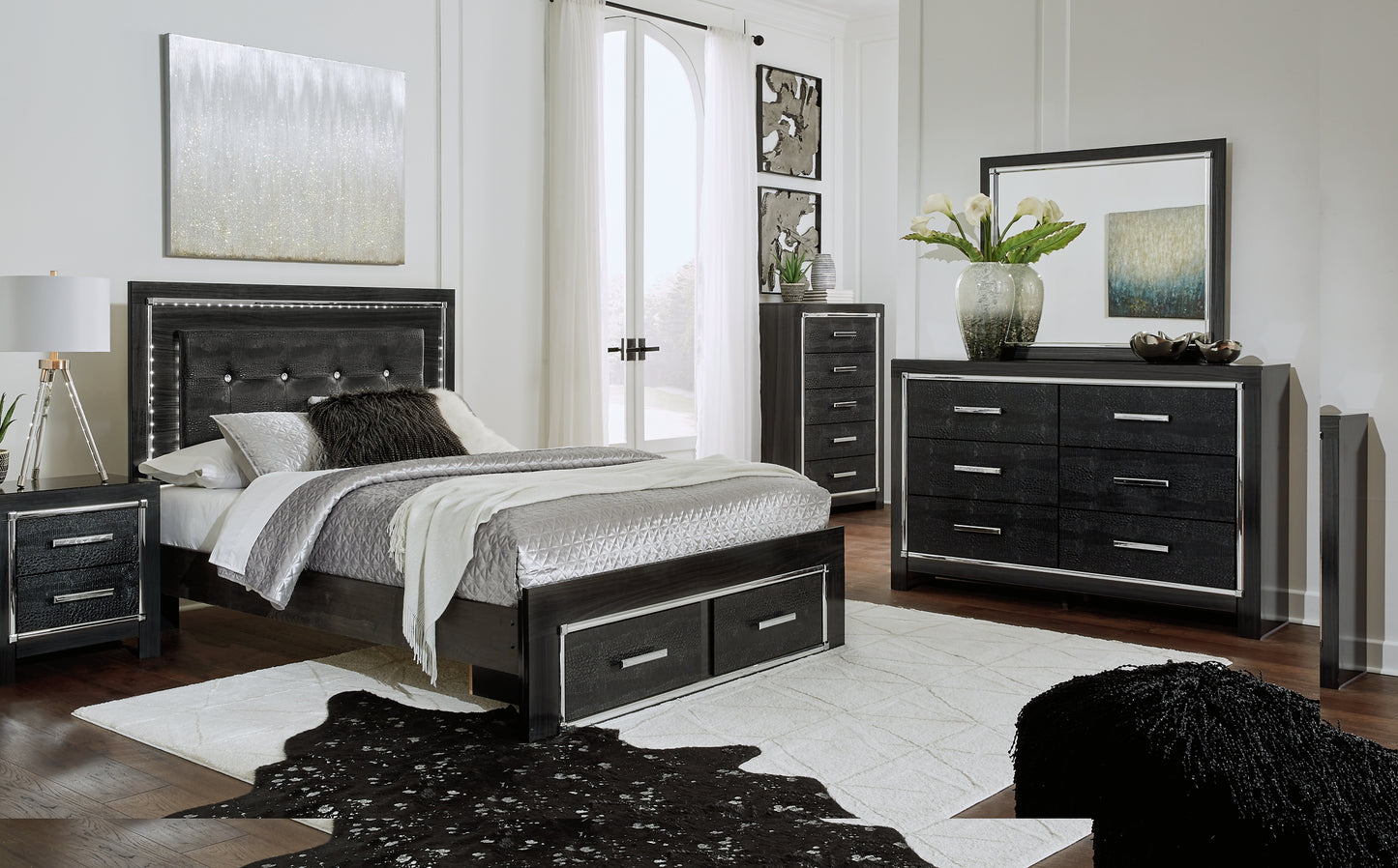 Kaydell Upholstered Panel Bed With Storage