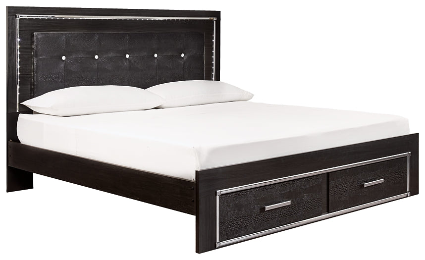 Kaydell Panel Bed With Storage