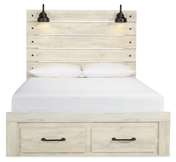 Cambeck Panel Bed With 2 Storage Drawers
