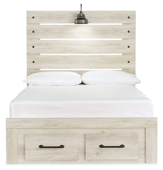 Cambeck Panel Bed With 2 Storage Drawers