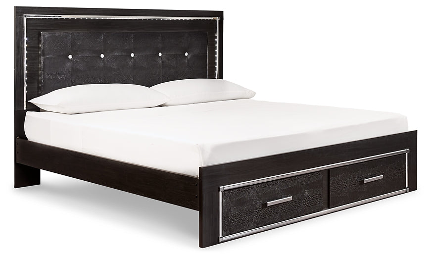 Kaydell Upholstered Panel Bed With Storage