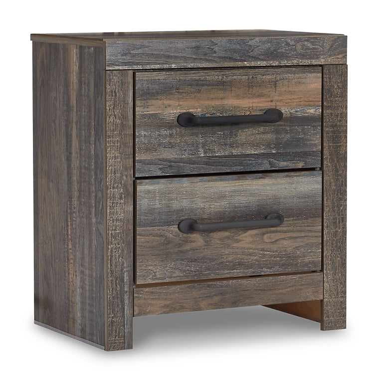 Drystan Panel Bed With 2 Storage Drawers With Mirrored Dresser, Chest And Nightstand