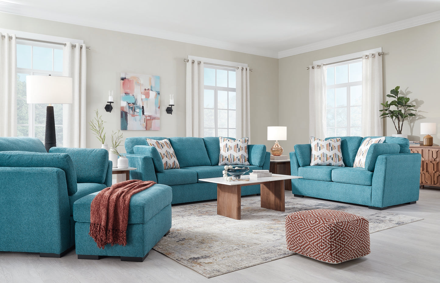 Keerwick Sofa, Loveseat, Chair and Ottoman