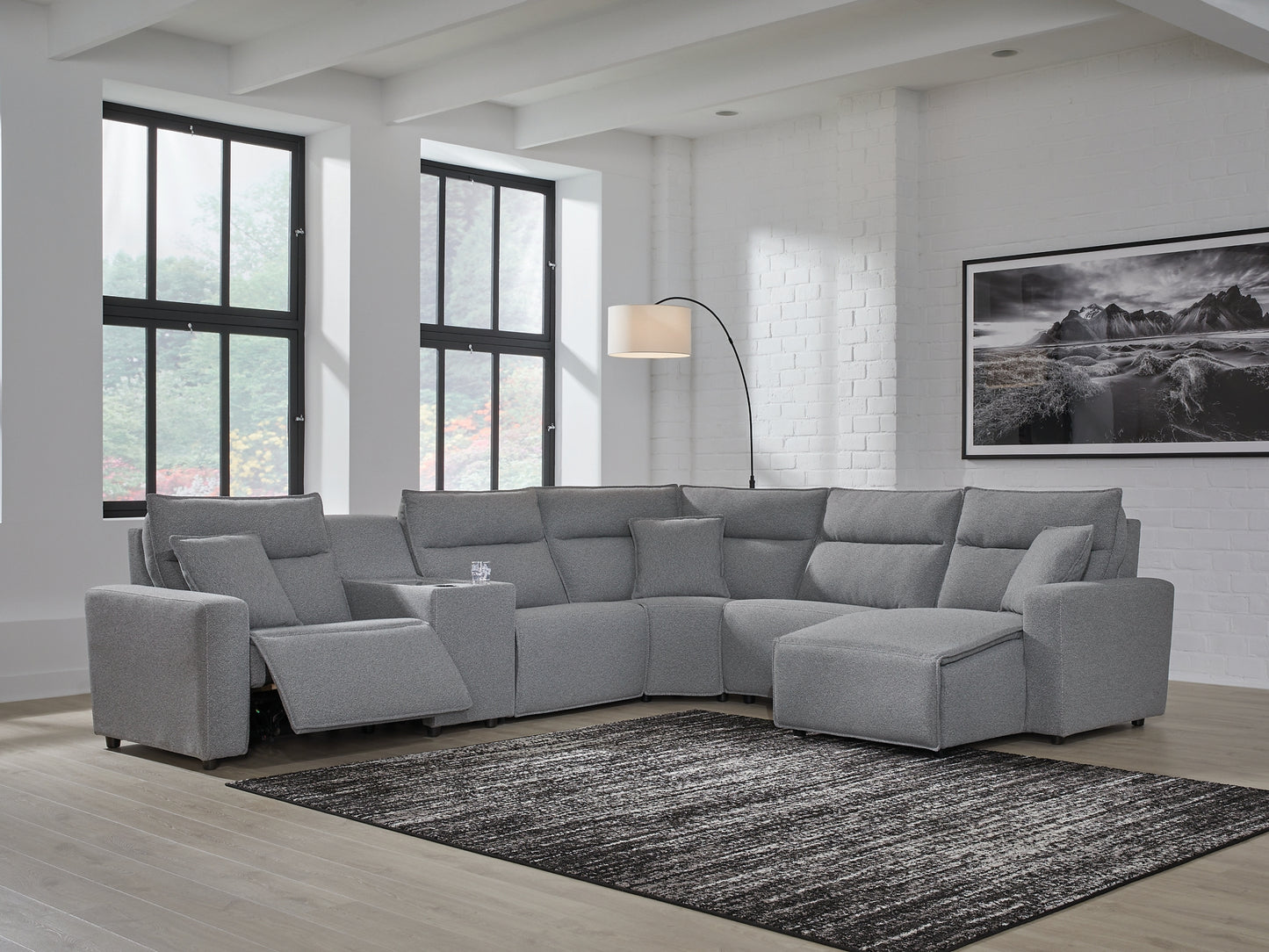 Modmax 6-Piece Power Reclining Sectional with Chaise