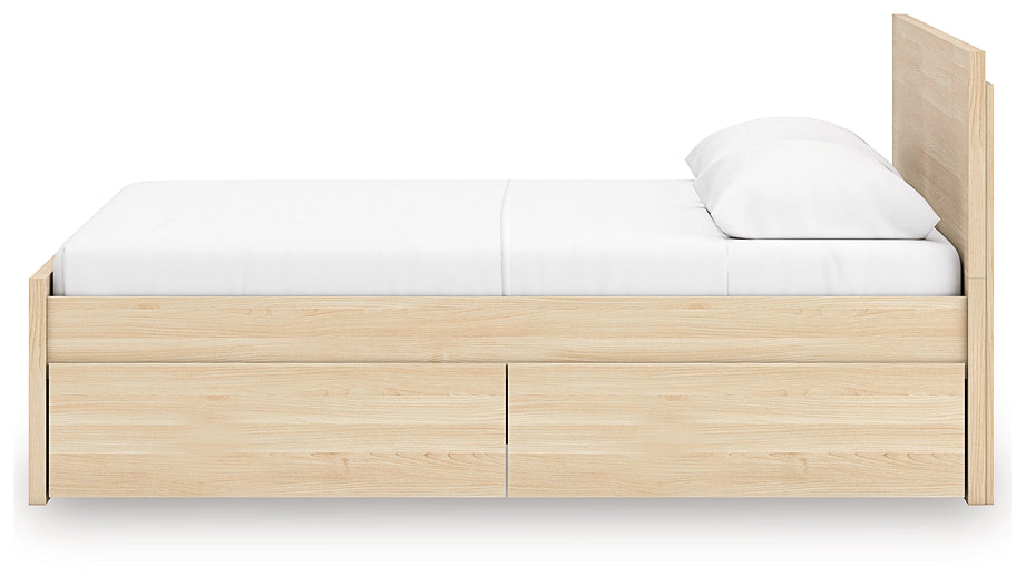 Onita Full Panel Platform Bed with 2 Side Storage