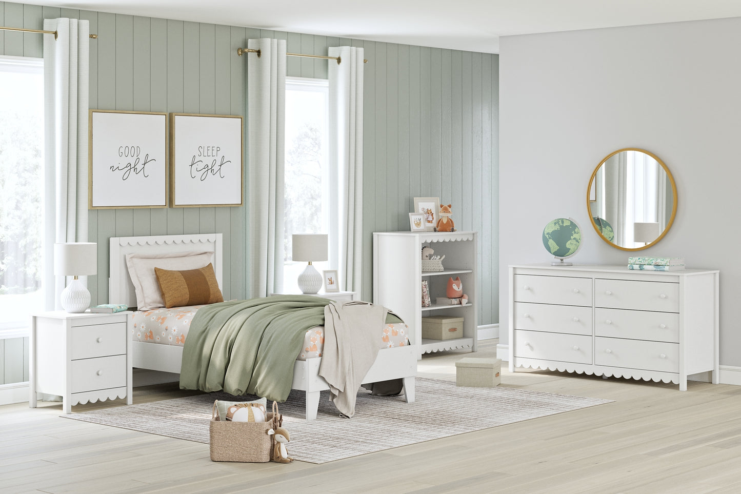 Hallityn Panel Platform Bed