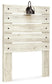 Cambeck  Panel Headboard With Mirrored Dresser And 2 Nightstands