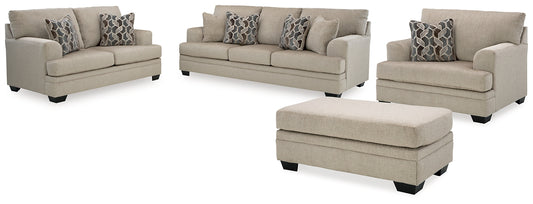 Stonemeade Sofa, Loveseat, Chair and Ottoman