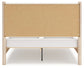 Cadmori Queen Upholstered Panel Bed with Mirrored Dresser, Chest and Nightstand