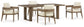 Serene Bay Outdoor Dining Table and 4 Chairs