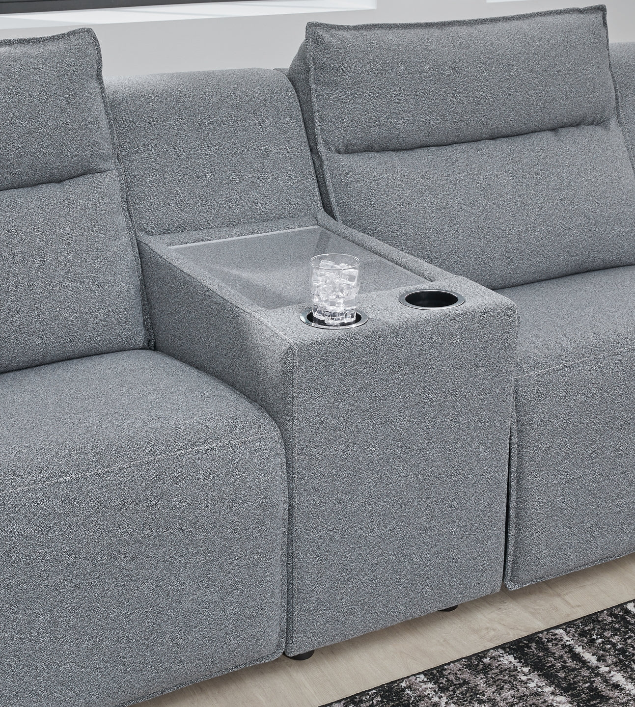 Modmax 6-Piece Reclining Sectional with Storage Console