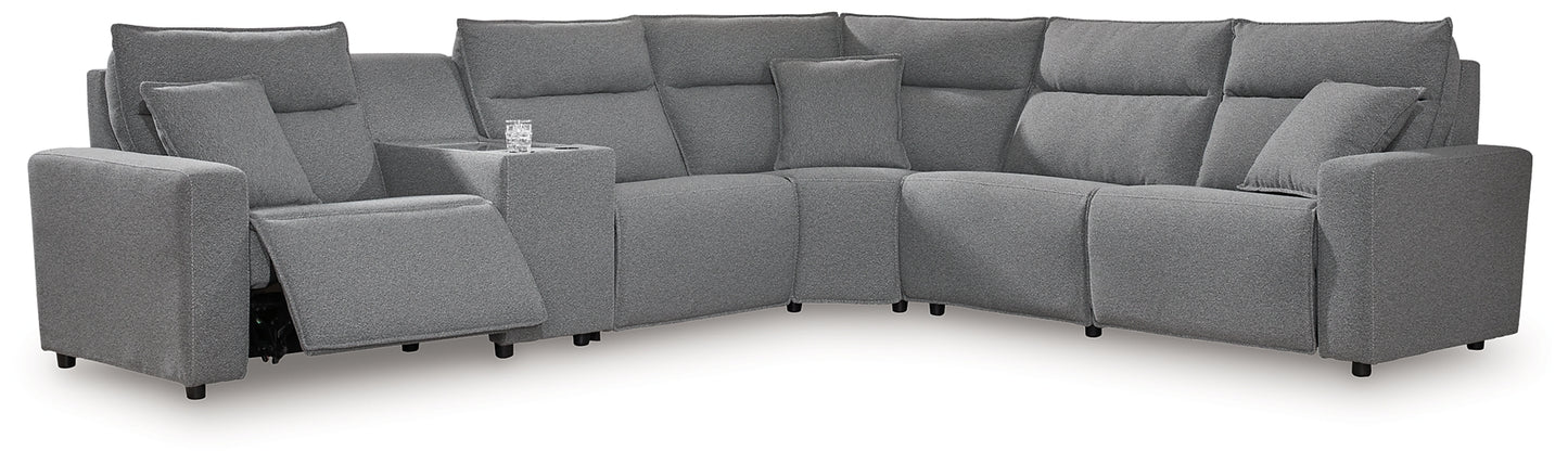 Modmax 6-Piece Reclining Sectional with Storage Console