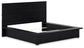 Londer King Panel Bed with Mirrored Dresser, Chest and 2 Nightstands