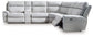 Social Pointe 6-Piece Reclining Sectional with Storage Console
