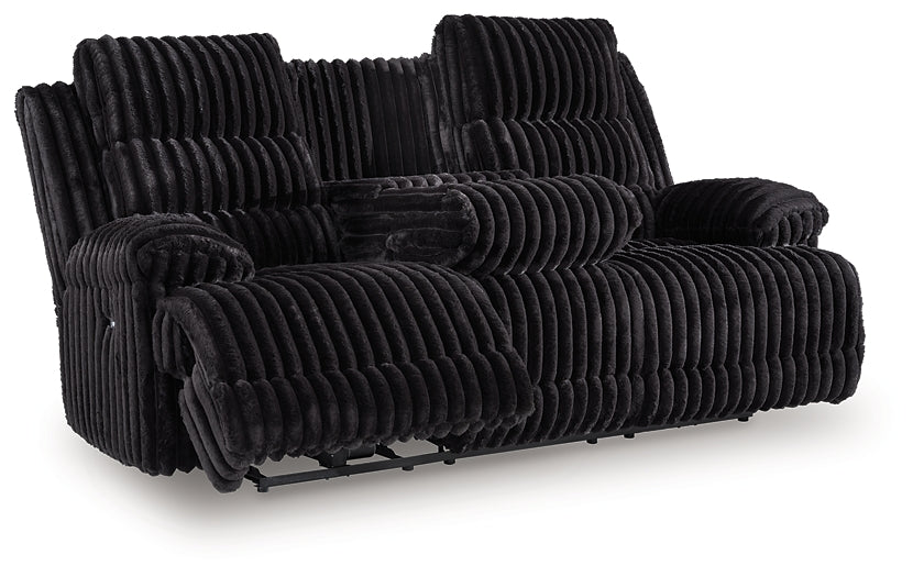 Rhines Falls REC PWR Sofa w/Drop Down Table