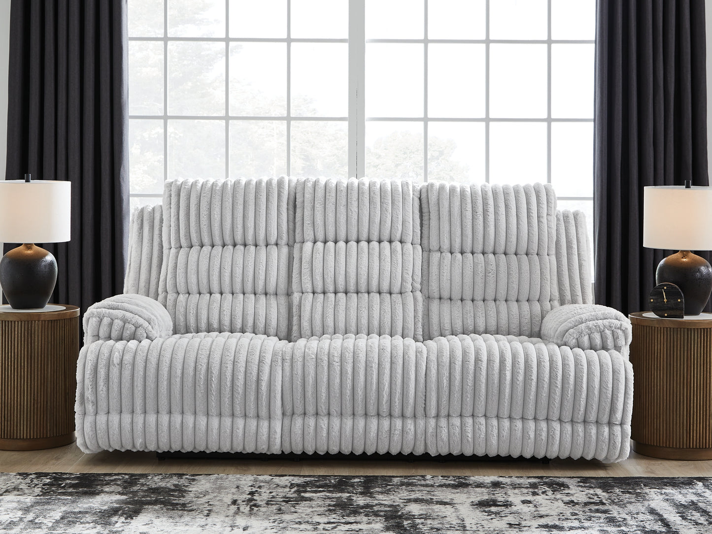 Rhines Falls REC PWR Sofa w/Drop Down Table