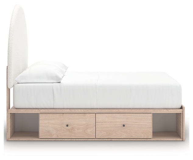 Arloster Full Upholstered Panel Bed with Storage