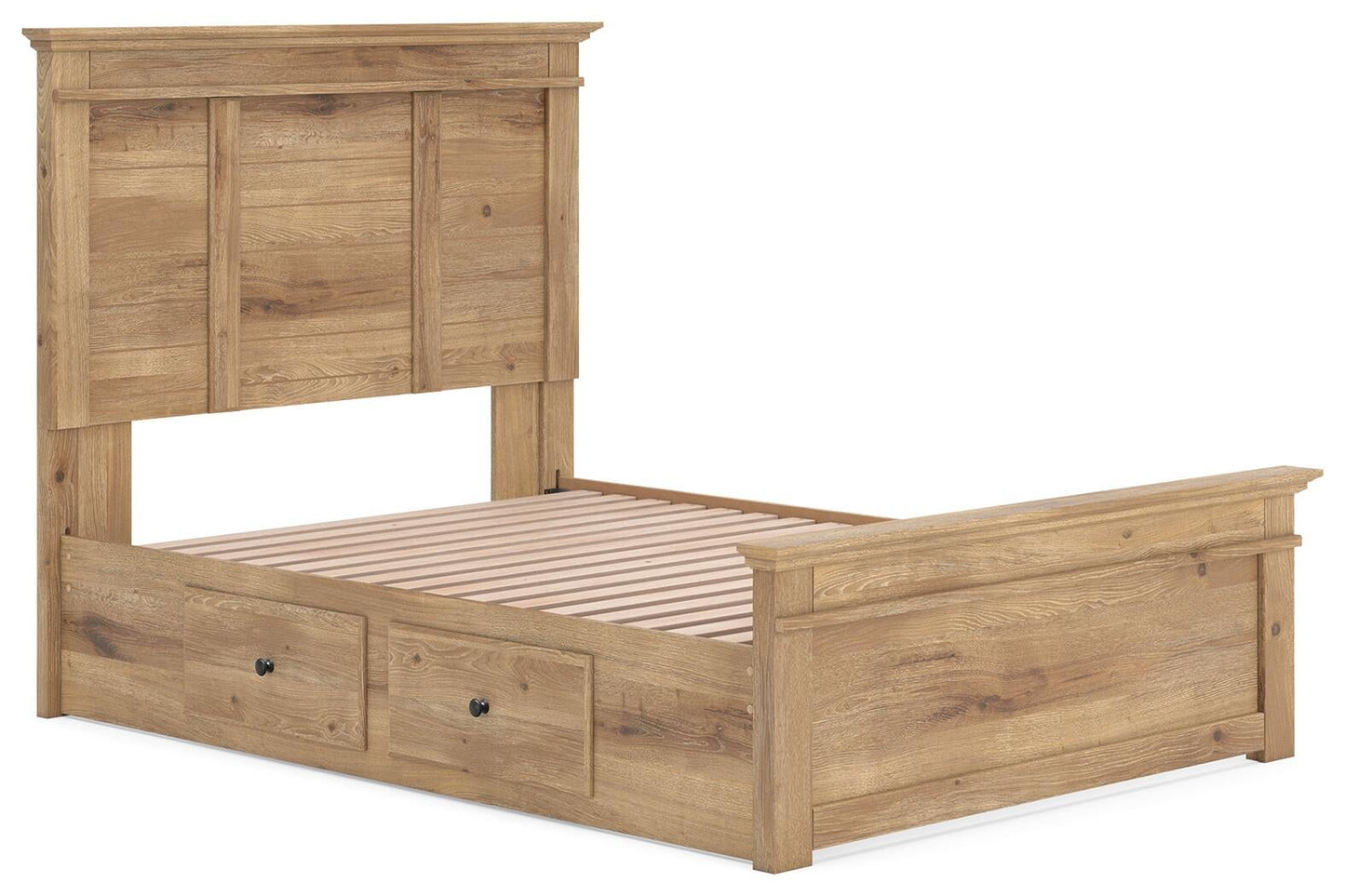 Makidern Full Panel Storage Bed